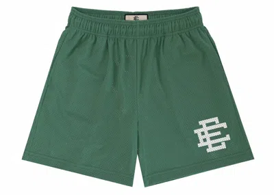 Pre-owned Eric Emanuel Men's  Ee Basic Short (ss24) In Forest/white