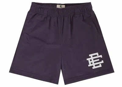 Pre-owned Eric Emanuel Men's  Ee Basic Short (ss24) In Grape/white In Multi