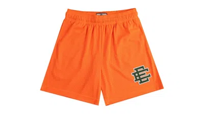 Pre-owned Eric Emanuel Men's  Ee Basic Short (ss25) In Orange/green