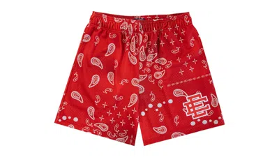 Pre-owned Eric Emanuel Men's  Ee Basic Short (ss25) In Red Paisley