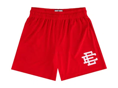 Pre-owned Eric Emanuel Men's  Ee Basic Short (ss25) In Red/white In Multi