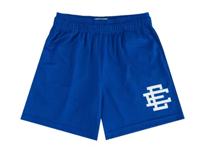 Pre-owned Eric Emanuel Men's  Ee Basic Short (ss25) In Royal Blue/white