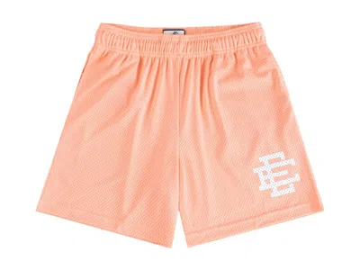 Pre-owned Eric Emanuel Men's  Ee Basic Short (ss25) In Salmon/white