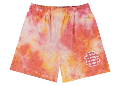 Pre-owned Eric Emanuel Men's  Ee Basic Short Tie Dye/in Pink Tie Dye