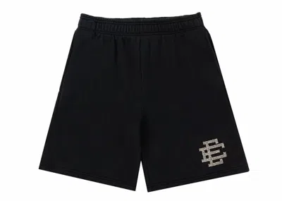 Pre-owned Eric Emanuel Men's  Ee Basic Swarovski Short In Black