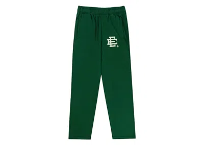 Pre-owned Eric Emanuel Men's  Ee Basic Sweatpant In Green/white In Multi