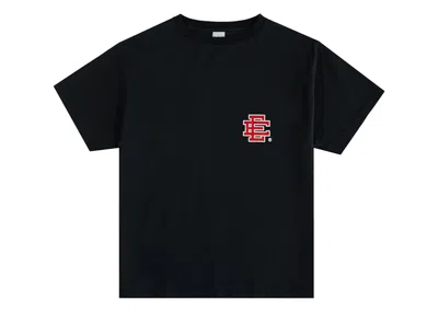 Pre-owned Eric Emanuel Men's  Ee Basic T-shirt (fw24) In Black/red