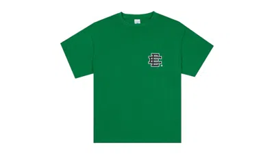 Pre-owned Eric Emanuel Men's  Ee Basic T-shirt (fw25) In Green/black In Multi