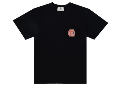 Pre-owned Eric Emanuel Men's  Ee Basic T-shirt In Black/red
