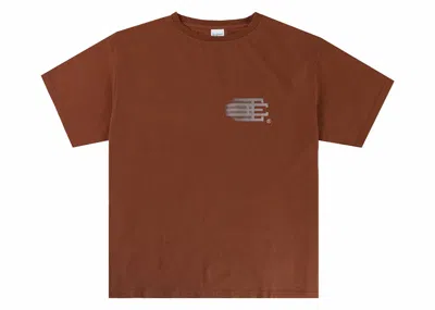 Pre-owned Eric Emanuel Men's  Ee Basic T-shirt In Brown/reflective Grey