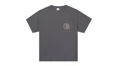 Pre-owned Eric Emanuel Men's  Ee Basic T-shirt In Charcoal/brown