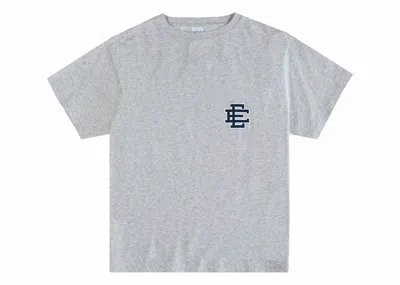 Pre-owned Eric Emanuel Men's  Ee Basic T-shirt In Grey/navy Blue