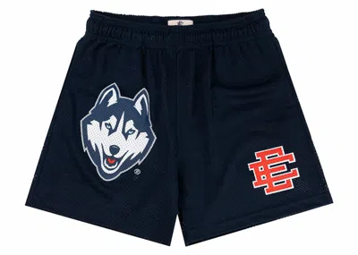 Pre-owned Eric Emanuel Men's  Ee Basic Uconn Short In Navy Blue/red