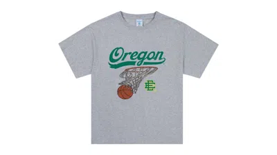 Pre-owned Eric Emanuel Men's  Ee Basic University Of Oregon T-shirt In Grey