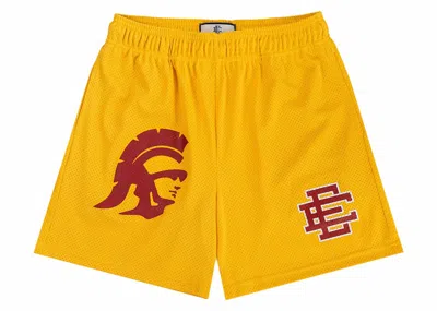 Pre-owned Eric Emanuel Men's  Ee Basic Usc Short In Gold/red In Multi