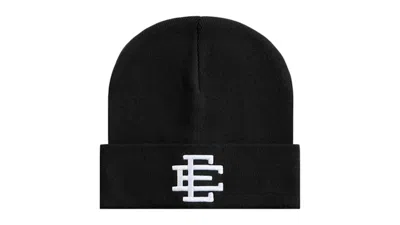Pre-owned Eric Emanuel Men's  Ee Beanie In Black/white