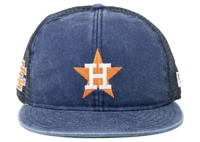Pre-owned Eric Emanuel Men's  Ee Big League Trucker In Houston Astros In Blue