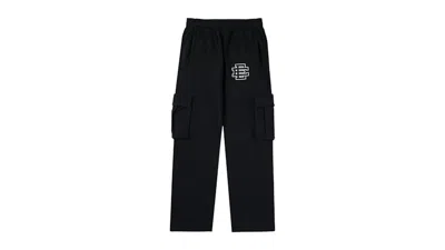 Pre-owned Eric Emanuel Men's  Ee Cargo Sweatpant In Black/white In Multi