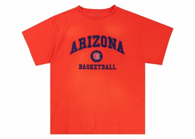 Pre-owned Eric Emanuel Men's  Ee College Arizona Tee Shirt In Washed Red