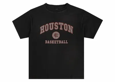 Pre-owned Eric Emanuel Men's  Ee College Houston Tee Shirt In Washed Black
