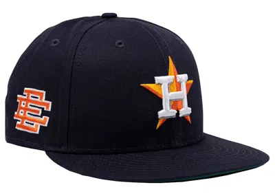 Pre-owned Eric Emanuel Men's  Ee Houston Astros Ne 59fifty Fitted Hat In Navy Blue