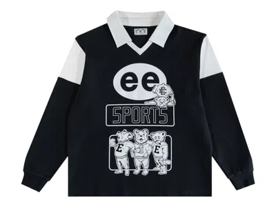 Pre-owned Eric Emanuel Men's  Ee Mascot Rugby In Black/white In Multi
