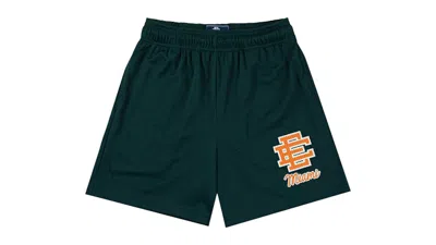Pre-owned Eric Emanuel Men's  Ee Miami Short In Botanical Garden/orange