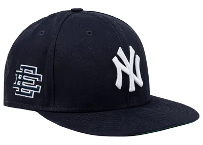 Pre-owned Eric Emanuel Men's  Ee Ne New York Yankees 59fifty Fitted Hat In Navy Blue