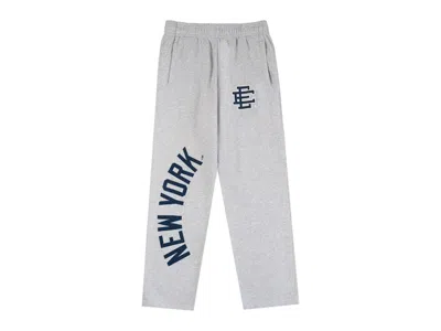 Pre-owned Eric Emanuel Men's  Ee New York Yankees Sweatpant In Heather Grey/navy Blue