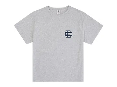 Pre-owned Eric Emanuel Men's  Ee New York Yankees T-shirt In Heather Grey/navy Blue
