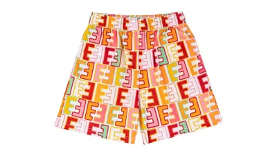 Pre-owned Eric Emanuel Men's  Ee Pattern Basic Short In White
