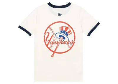 Pre-owned Eric Emanuel Men's  Ee Ringer T In New York Yankees In Black