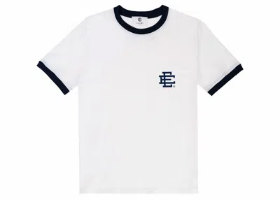 Pre-owned Eric Emanuel Men's  Ee Ringer T-shirt In New York Yankees