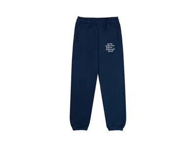 Pre-owned Eric Emanuel Men's  Ee Swarovski Sweatpant In Navy Blue