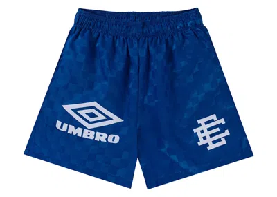 Pre-owned Eric Emanuel Men's  Ee Umbro Short In Blue/white In Multi
