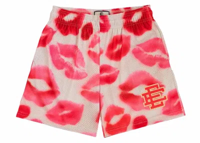 Pre-owned Eric Emanuel Men's  Ee Valentines Day Kiss Short In White