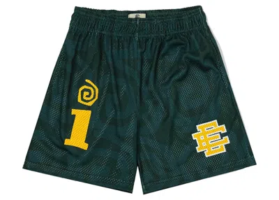 Pre-owned Eric Emanuel Men's  X Interscope Records Ee Basic Short In Green
