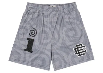 Pre-owned Eric Emanuel Men's  X Interscope Records Ee Basic Short In Grey In Gray
