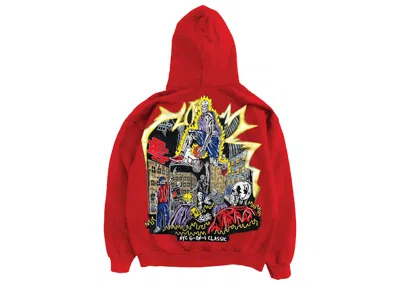 Pre-owned Eric Emanuel Men's  X Warren Lotas Jump Shot Hoodie In Red