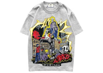 Pre-owned Eric Emanuel Men's  X Warren Lotas Jump Shot Tee Shirt In Grey