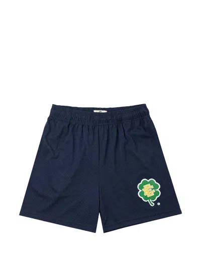 Eric Emanuel Mesh Clover Shorts In Blue