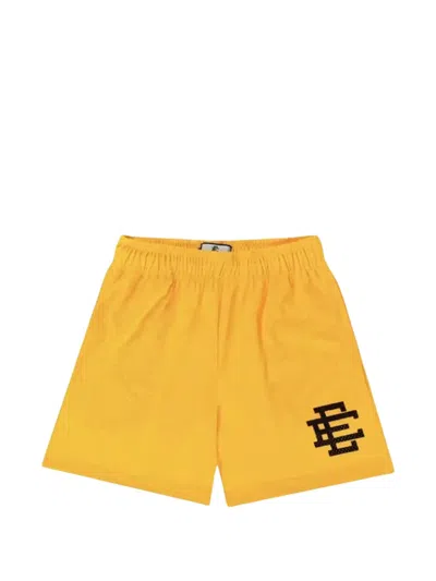 Eric Emanuel Mesh Texture Shorts In Yellow