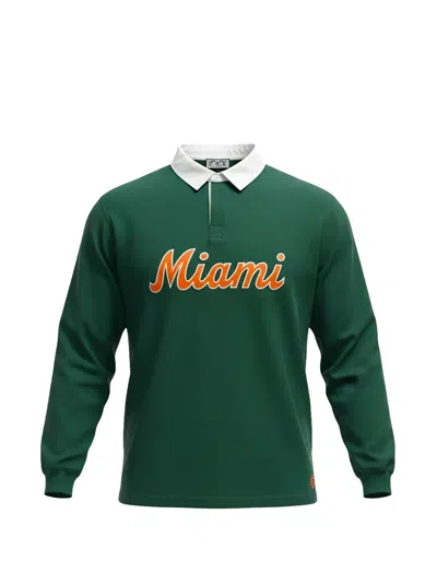 Eric Emanuel Miami Long-sleeve Polo Shirt In Green
