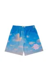 Eric Emanuel Morning Clouds Mesh Shorts In Multi