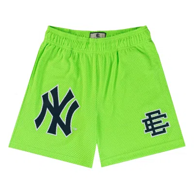 Pre-owned Eric Emanuel New York Yankees Shorts 'neon Green' | Men's Size M