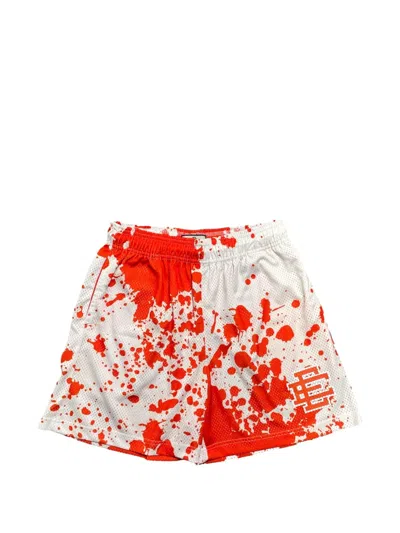 Eric Emanuel Paint-spill Basic Shorts In Multi
