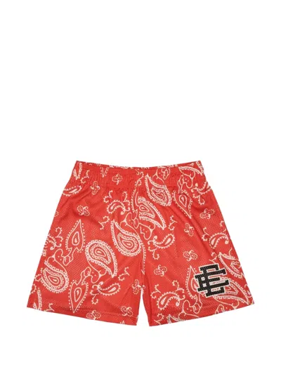 Eric Emanuel Paisley-pattern Shorts In Red