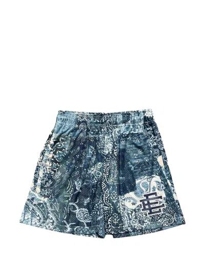 Eric Emanuel Paisley-print Shorts In Blue