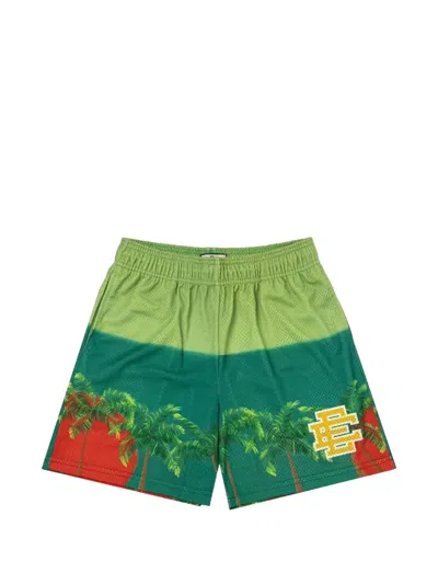 Eric Emanuel Palm Tree Basic Shorts In Green