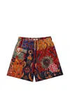Eric Emanuel Patchwork Shorts In Multi